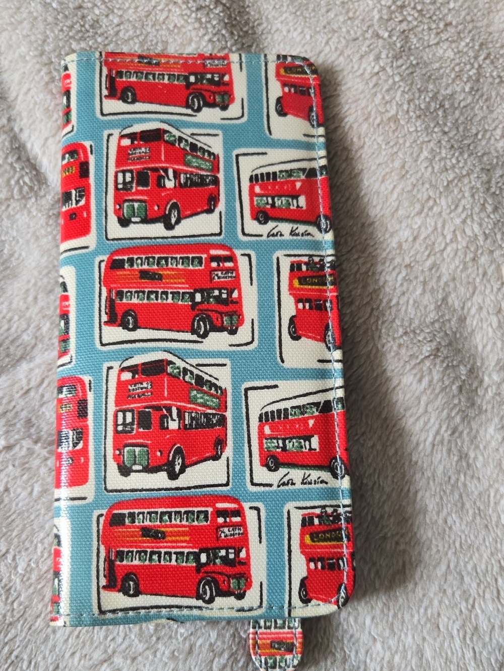 Cath Kidston Aqua Blue Logo Patch Pouch